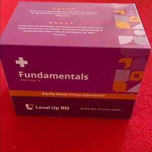 Level Up RN Nursing Flashcards Fundamentals Purple